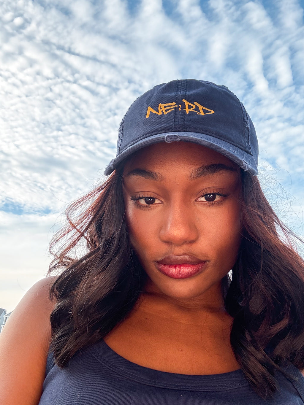 Gabby Anderson - NE:RD - Distressed Dad Hat