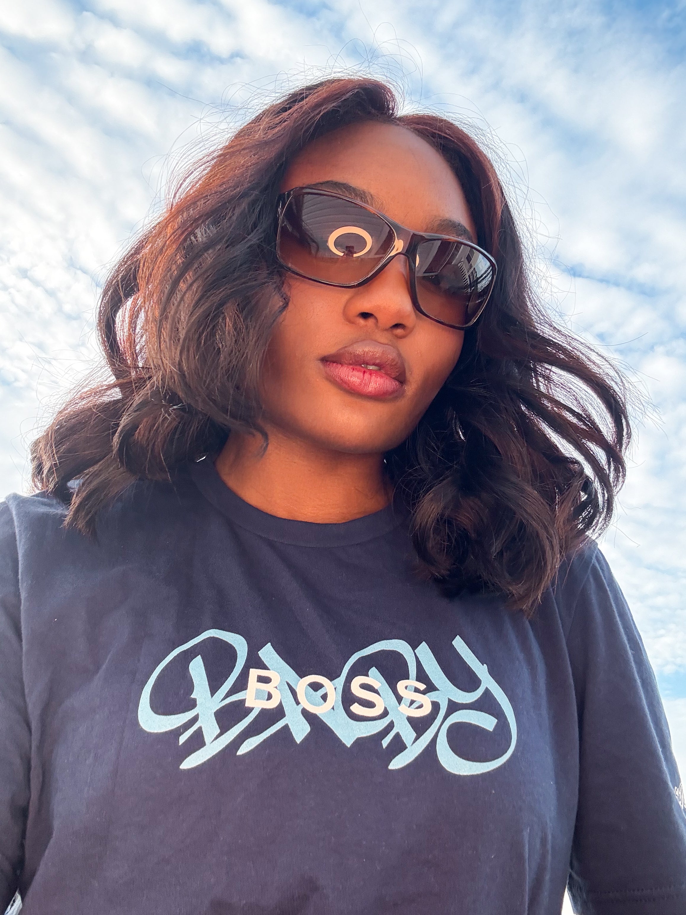 Gabby Anderson - Boss Baby Graffiti - Unisex Oversized High Neck Blaster Shirt