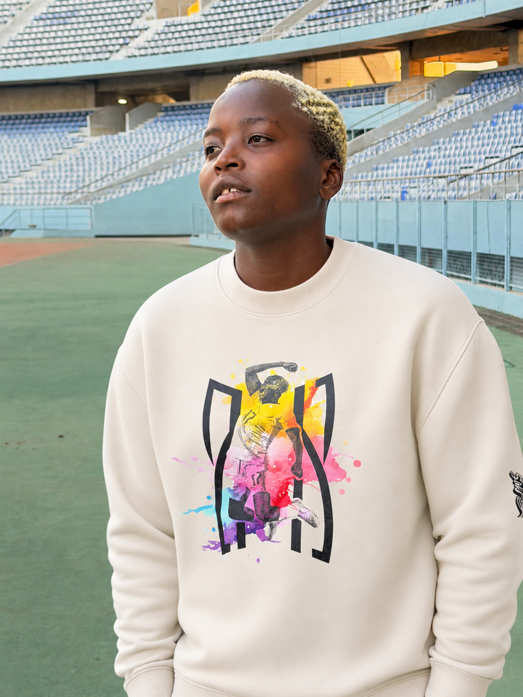 Racheal Kundananji - Watercolor - Unisex Crew Neck Sweatshirt